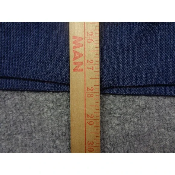 Carroll Custom Wool Sweater XL Blue Full Zip Beverly Hills Carroll & Co Italy